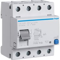 HAGER CDB440E - Interrupteur différentiel 40A - Type B - 4P - 30mA