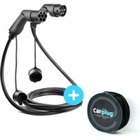 CARPLUG Câble de recharge Noir - Type 2 - Type 2 - 5m - 7
